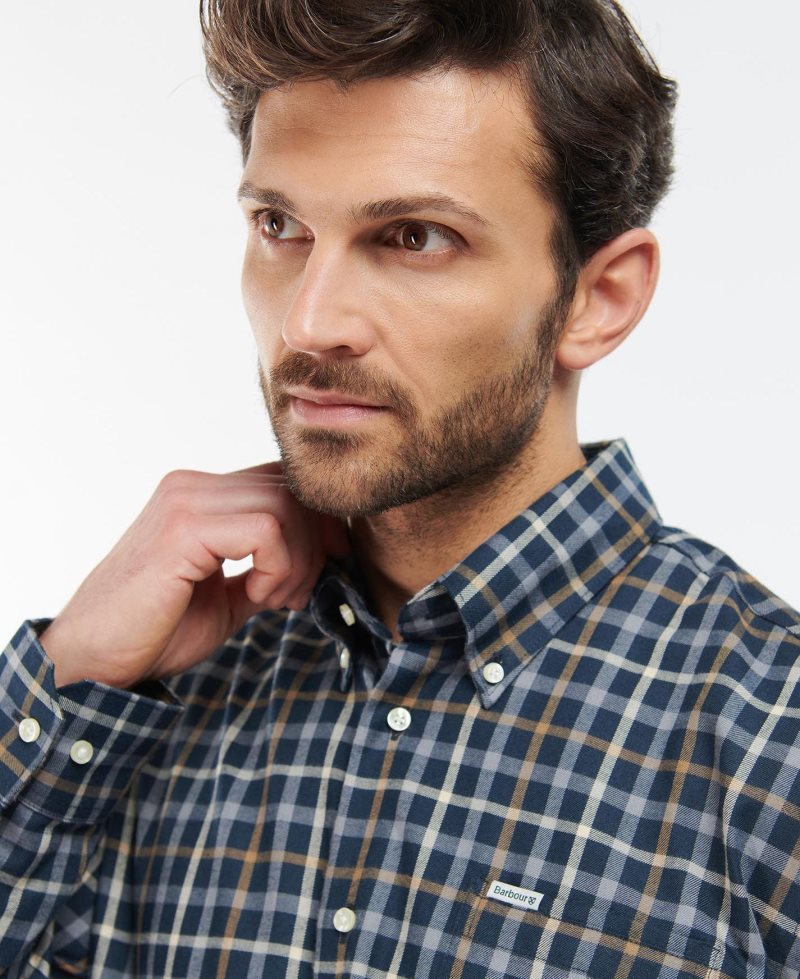 Olive Barbour Coll Thermo Shirt | JVT-706358