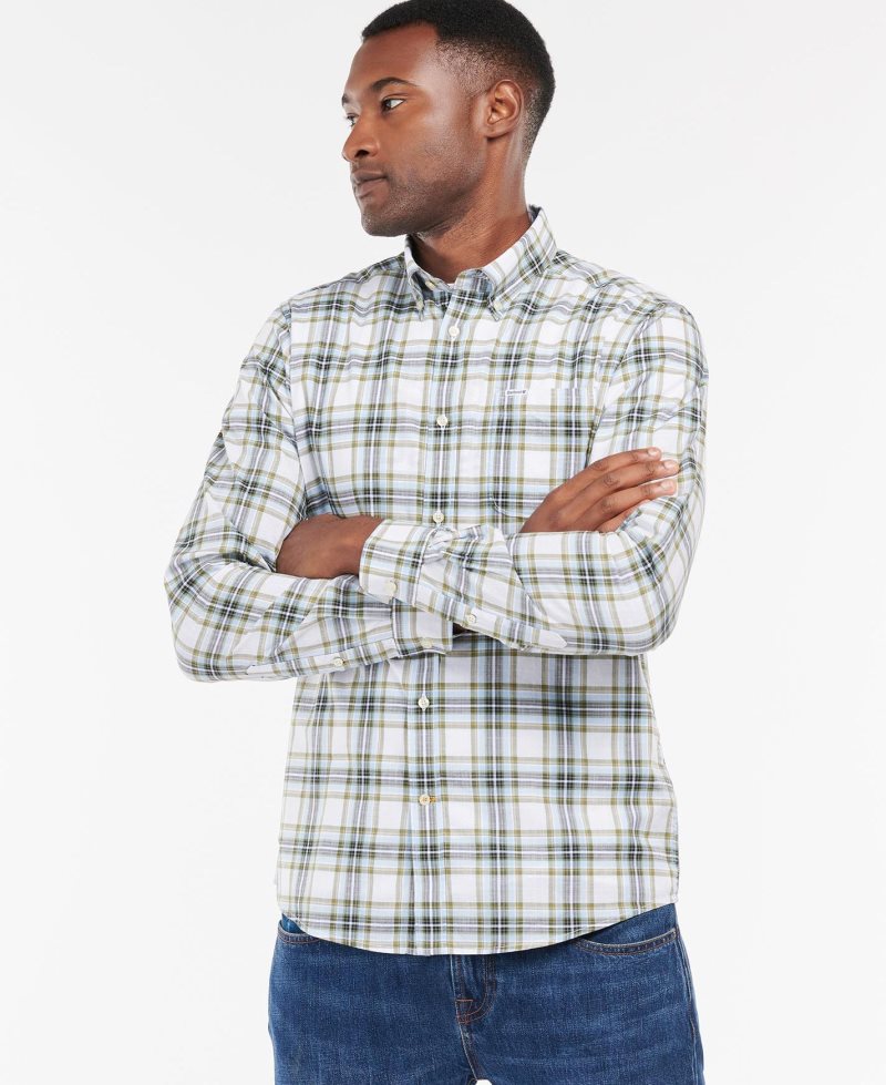 Olive Barbour Hartcliff Tailored Shirt | KQL-716485