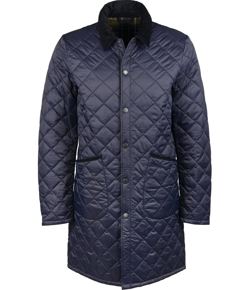 Olive Barbour Long Liddesdale Quilted Jacket | EGC-857143