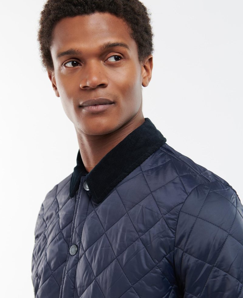 Olive Barbour Long Liddesdale Quilted Jacket | EGC-857143