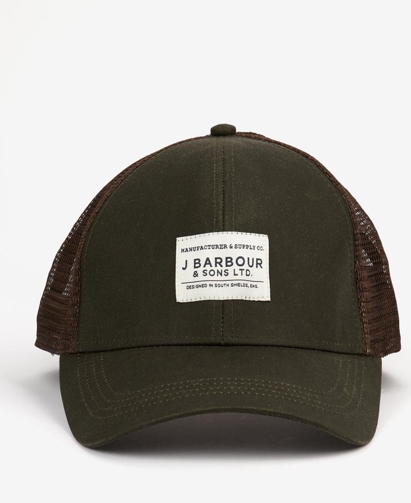 Olive Barbour Marlem Trucker Cap | EPW-319608