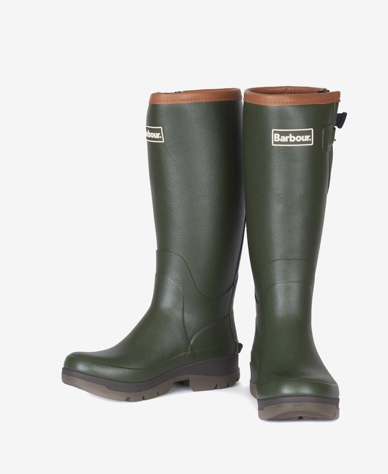 Olive Barbour Womens Tempest Wellingtons | TXP-261083