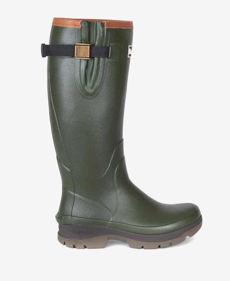 Olive Barbour Womens Tempest Wellingtons | TXP-261083