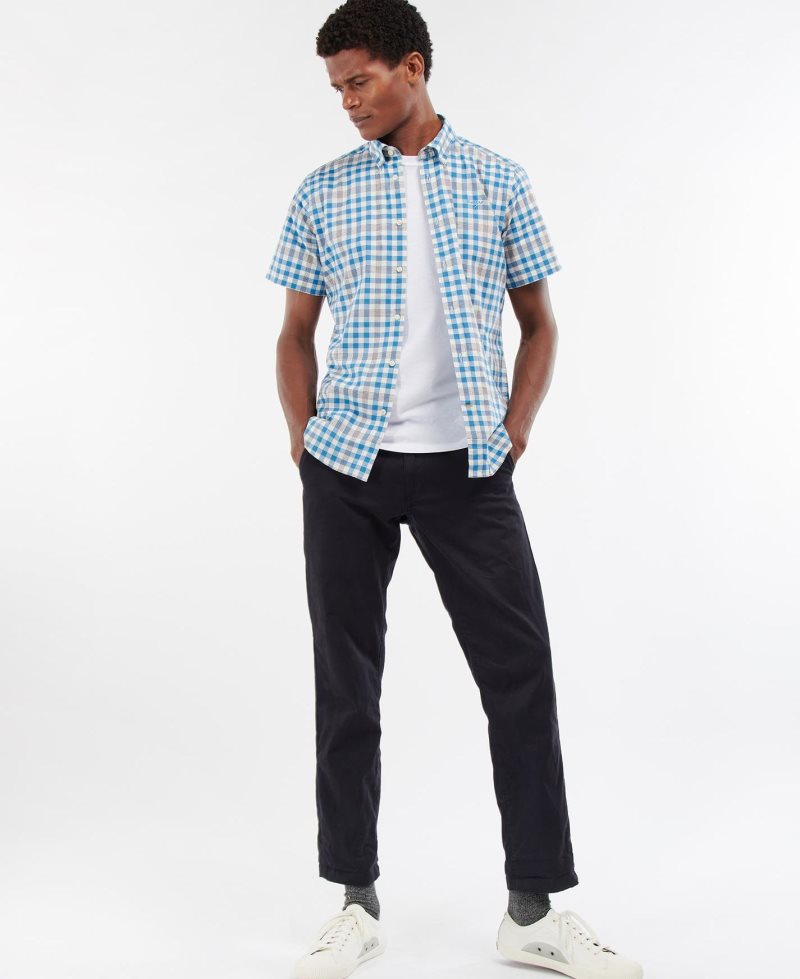 Pink Barbour Middleton Short Sleeve Tailored Shirt | ENV-605938