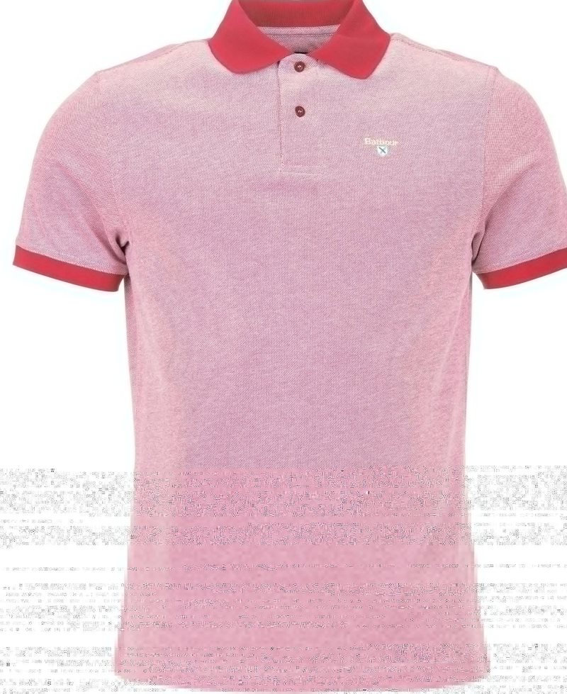 Raspberry Barbour Sports Mix Polo Shirt | OMV-342591