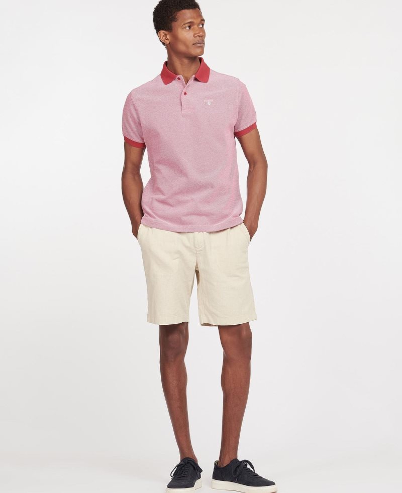 Raspberry Barbour Sports Mix Polo Shirt | OMV-342591