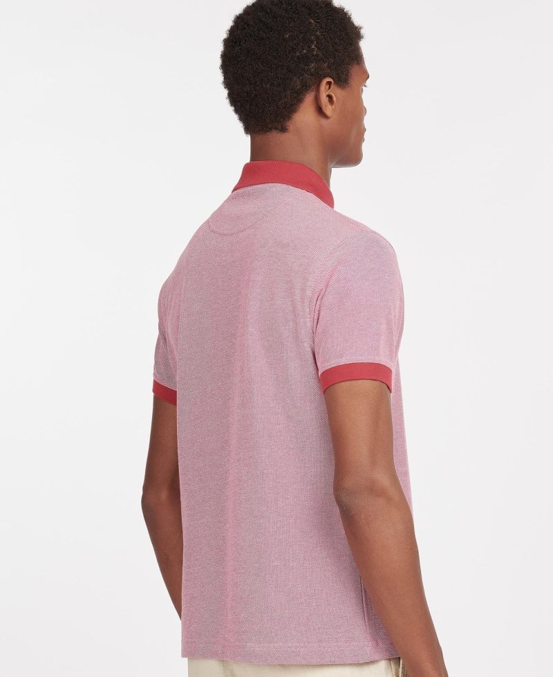 Raspberry Barbour Sports Mix Polo Shirt | OMV-342591