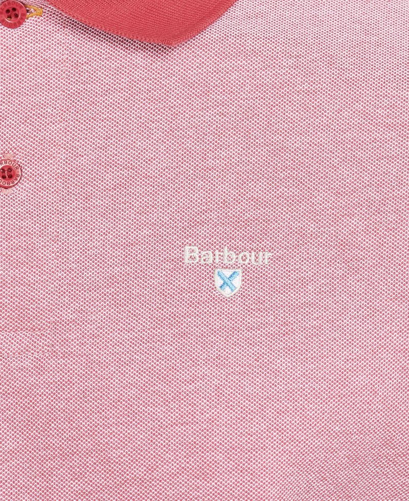 Raspberry Barbour Sports Mix Polo Shirt | OMV-342591