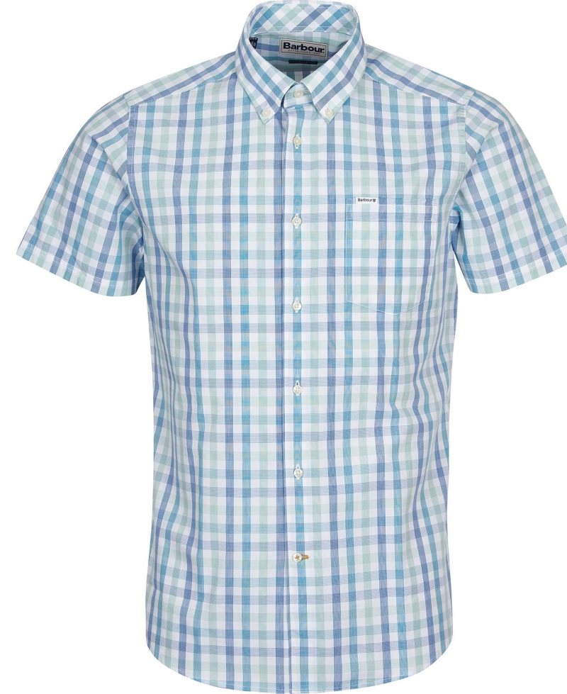 Red Barbour Longstone Short Sleeve Tailored | CGP-976521