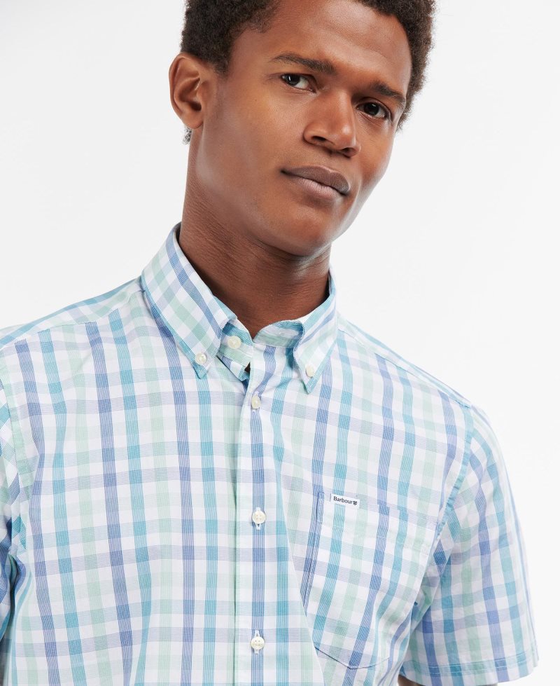 Red Barbour Longstone Short Sleeve Tailored | CGP-976521