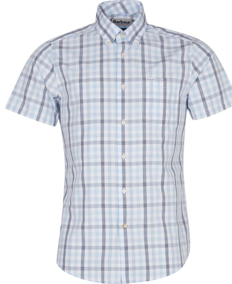 Red Barbour Longstone Short Sleeve Tailored | DKB-872145