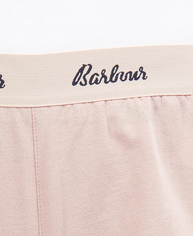 Rose Tan Barbour Sadie Lounge Shorts | IQL-068174