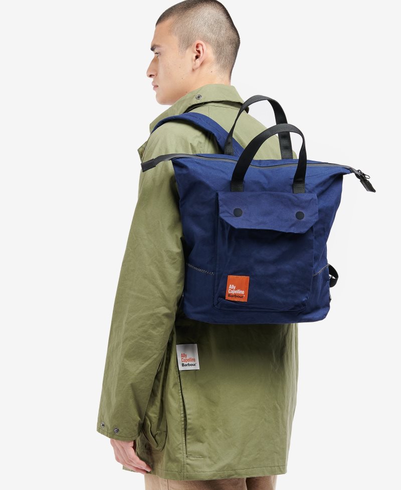 Royal Blue Barbour Ally Capellino Ben Backpack | XOA-769024