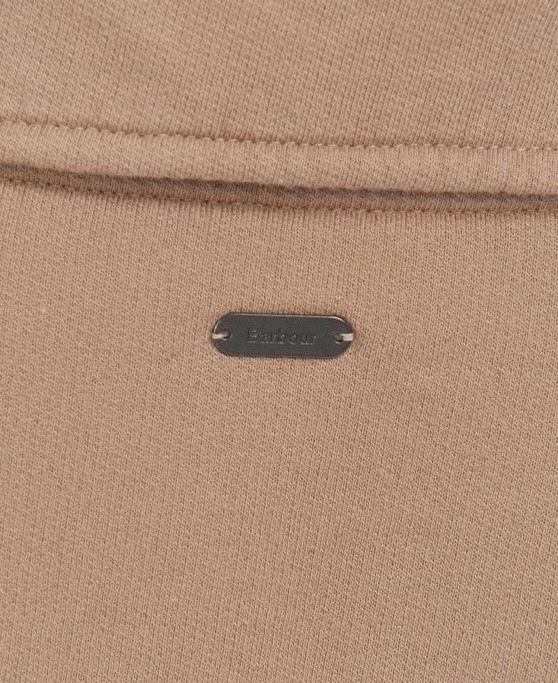 Sand Dune Barbour Explorer Ember Sweatshirt | VXN-157640