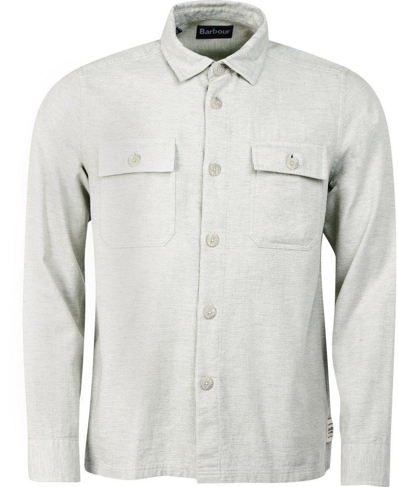 Stone Marl Barbour Seaford Overshirt | DZX-127503