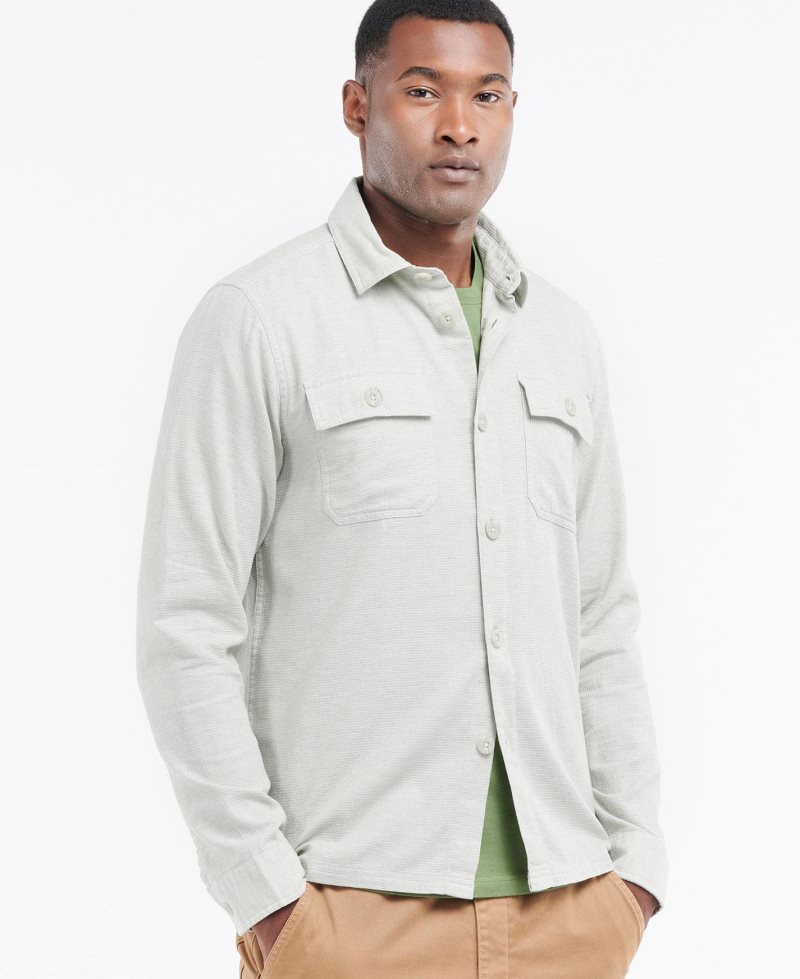 Stone Marl Barbour Seaford Overshirt | DZX-127503