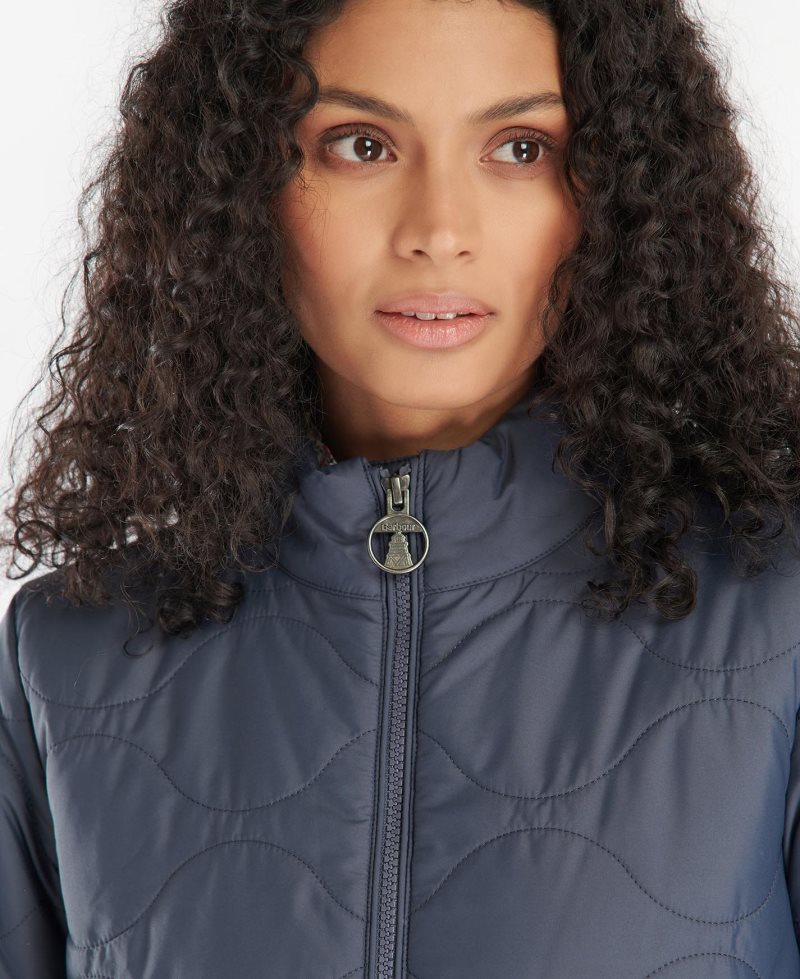 Summer Navy Barbour Bindweed Quilted Jacket | CZT-948630