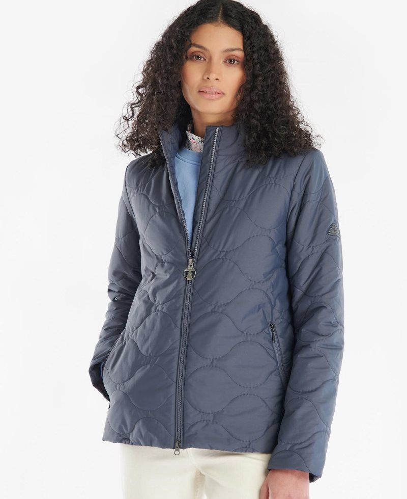 Summer Navy Barbour Bindweed Quilted Jacket | CZT-948630