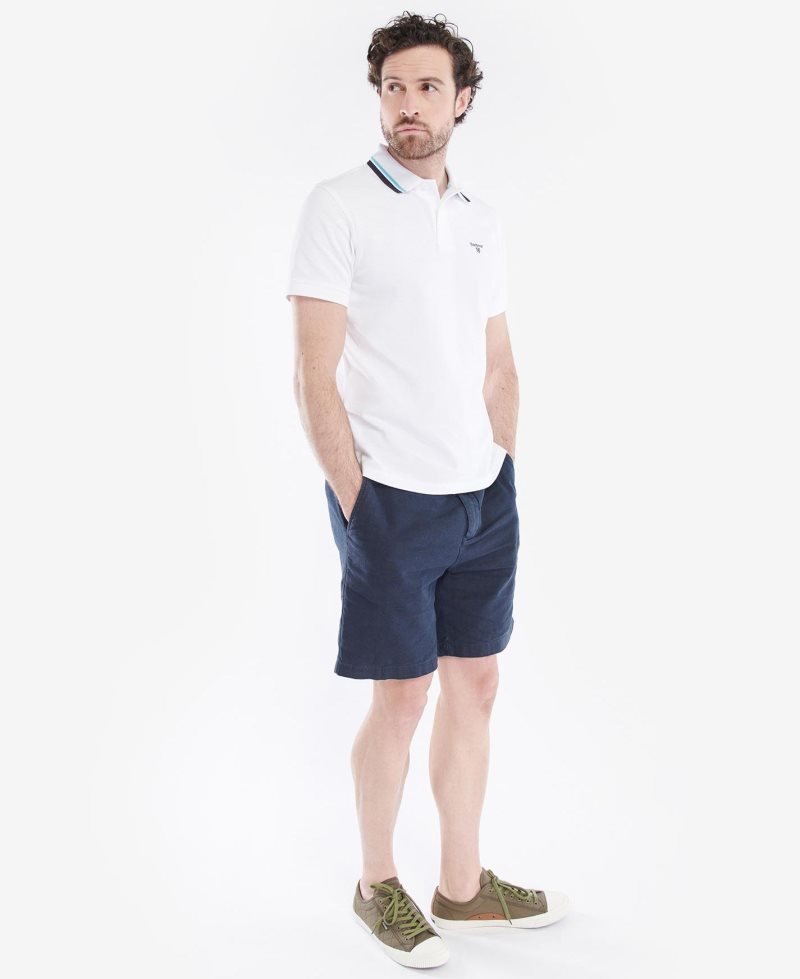 Whiite Barbour Otterburn Polo Shirt | JLS-780536