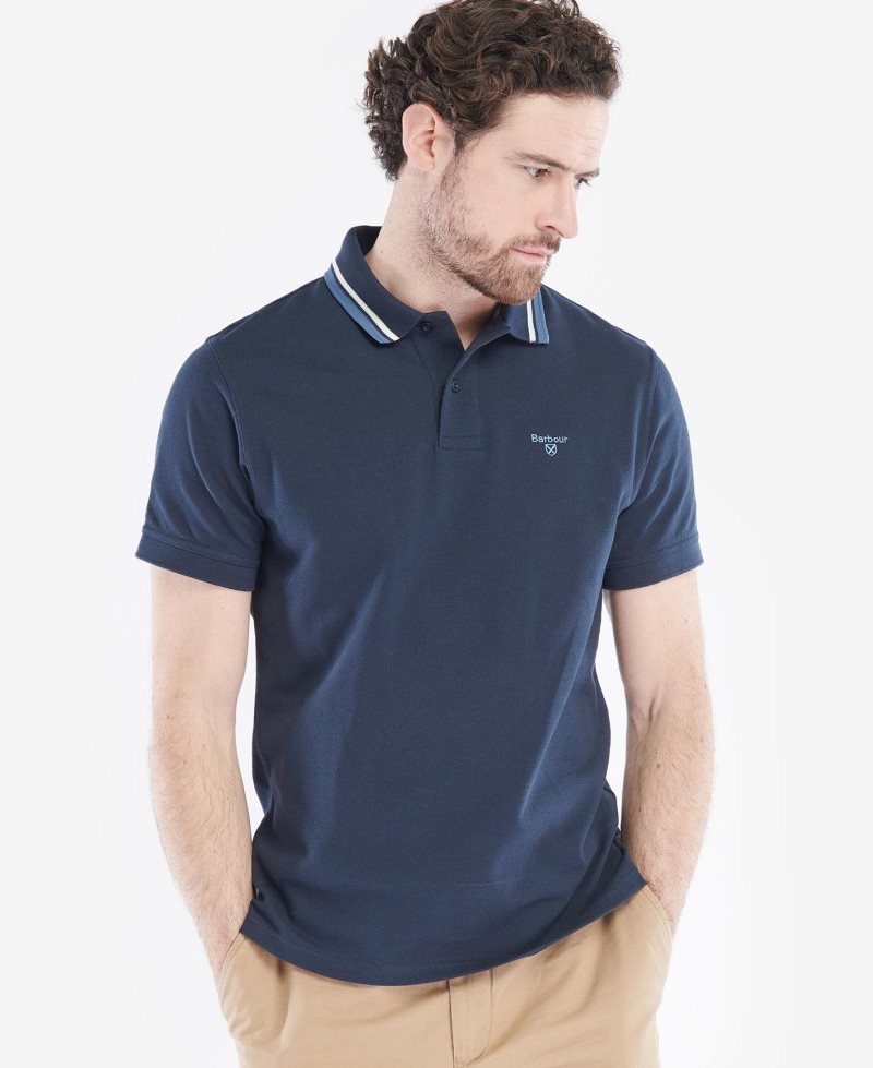 Whiite Barbour Otterburn Polo Shirt | YZE-712360