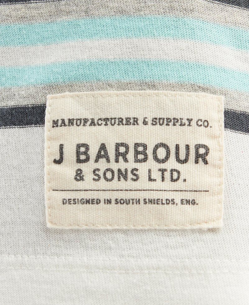 Whisper White Barbour Sandgrove T-Shirt | DTG-407586