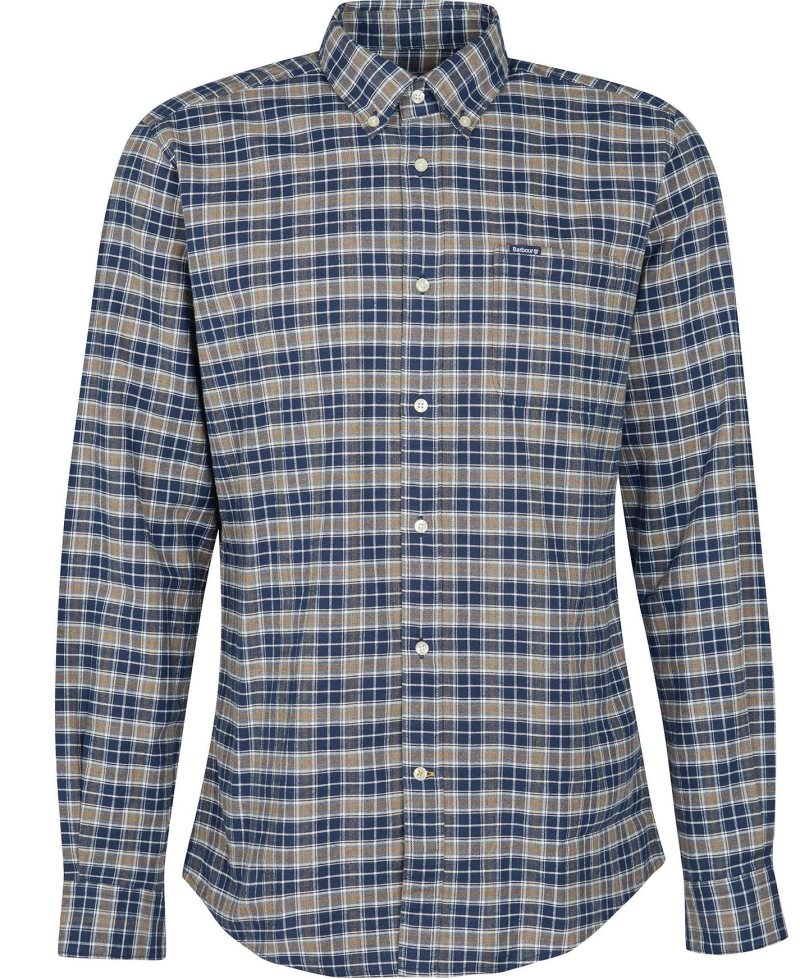 White Barbour Benwell Tailored Fit Shirt | WYE-784903