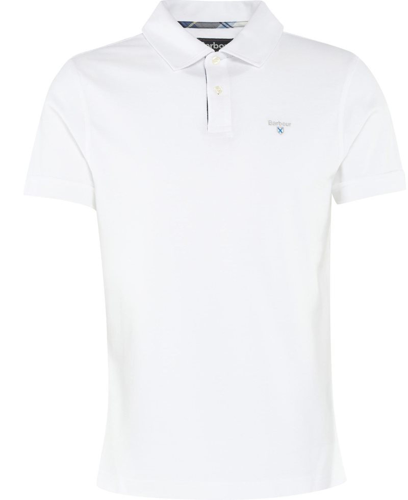 White Barbour Birkhill Polo Shirt | IAN-794360