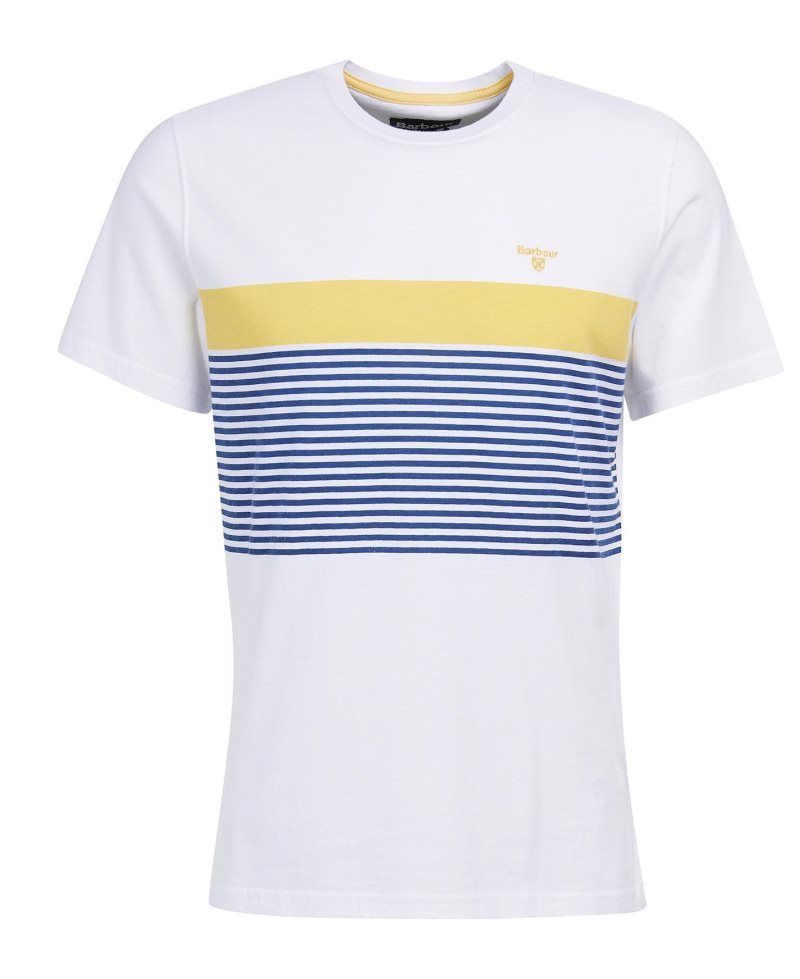 White Barbour Braeside T-Shirt | FRS-281094