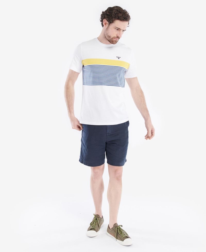 White Barbour Braeside T-Shirt | FRS-281094