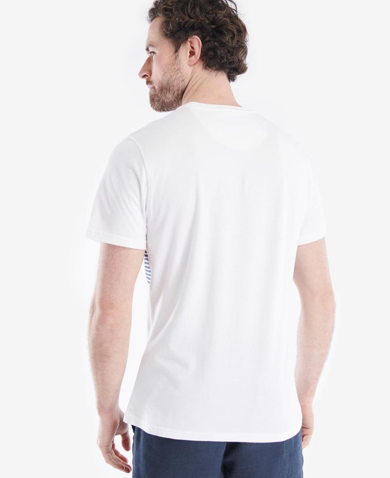 White Barbour Braeside T-Shirt | FRS-281094