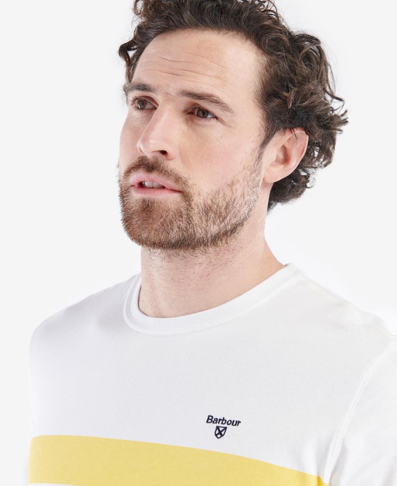 White Barbour Braeside T-Shirt | FRS-281094