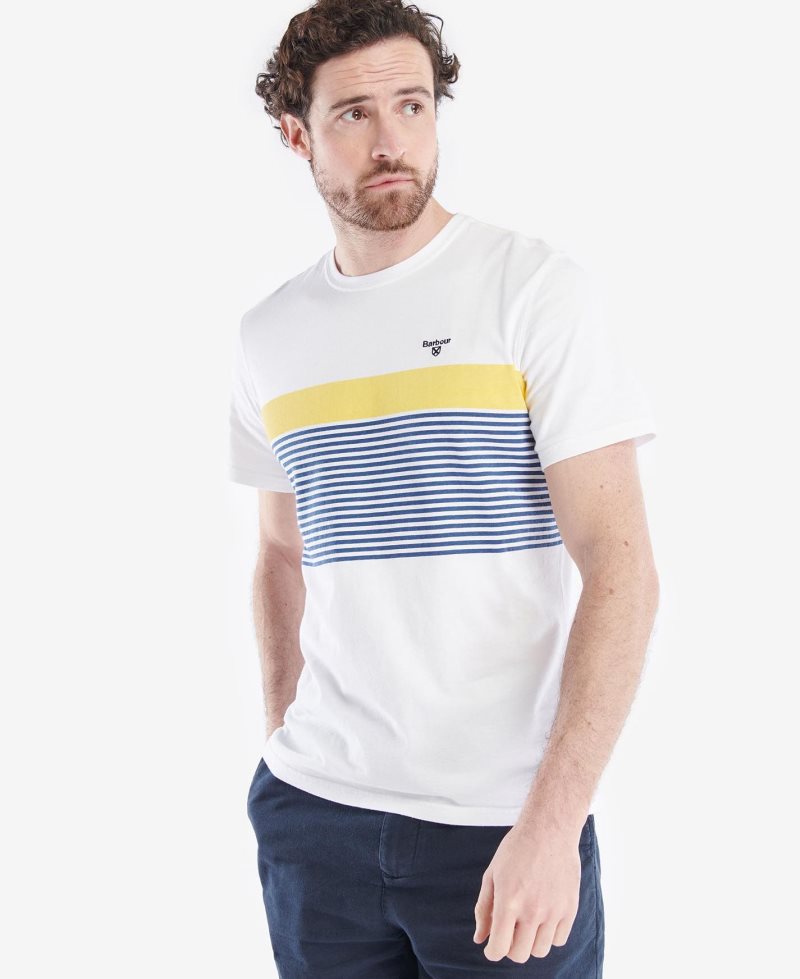 White Barbour Braeside T-Shirt | FRS-281094