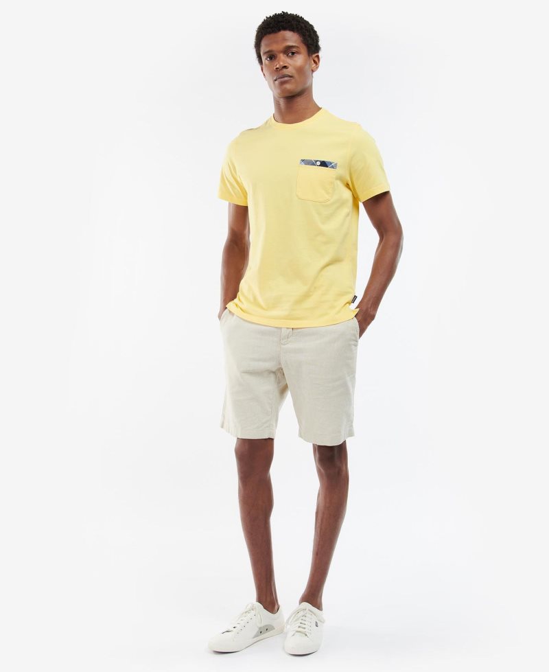 White Barbour Durnbridge T-Shirt | MHY-907641