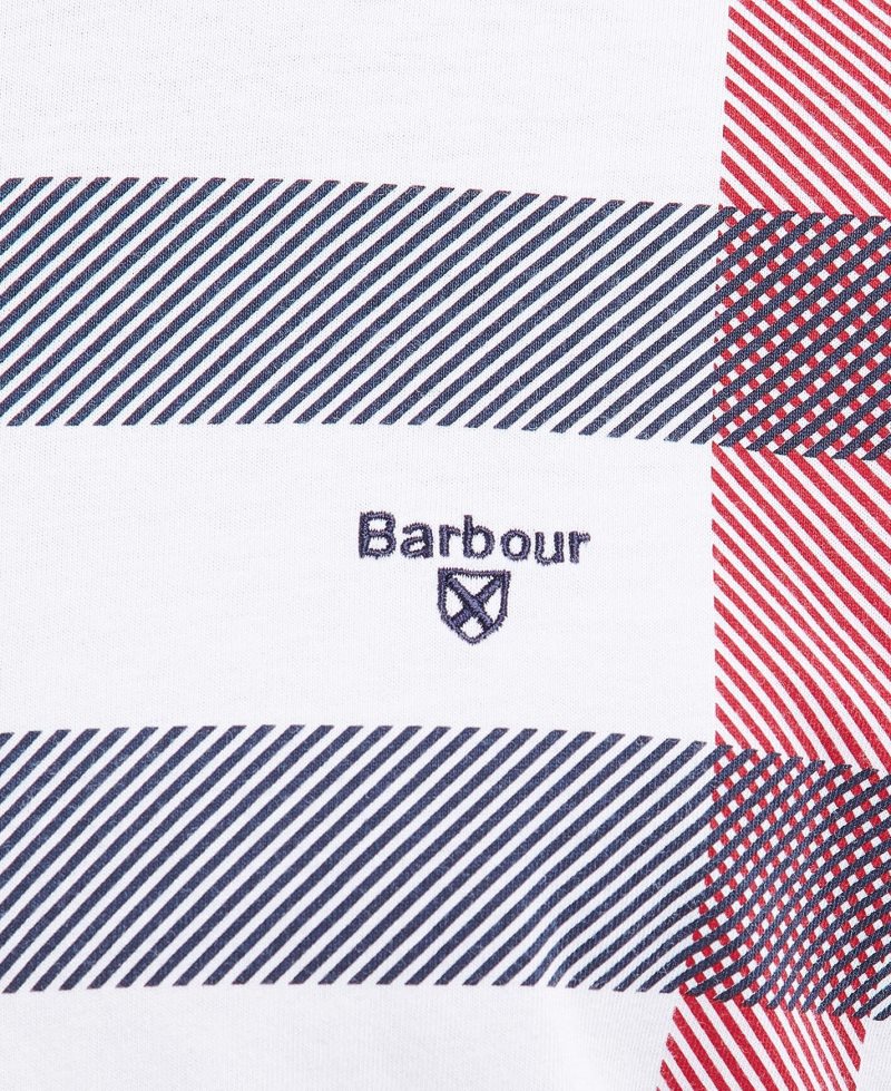 White Barbour Norman T-Shirt | AJN-826145