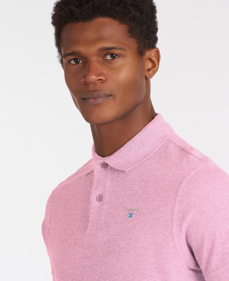 White Barbour Sports Polo Shirt | AJD-079153