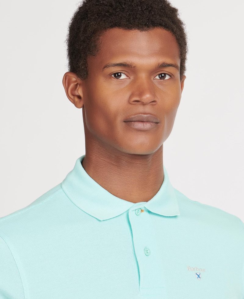 White Barbour Sports Polo Shirt | DCF-910726