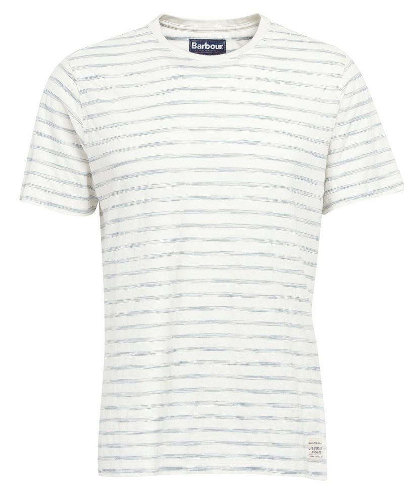 White Barbour Topsale T-Shirt | JSI-684731