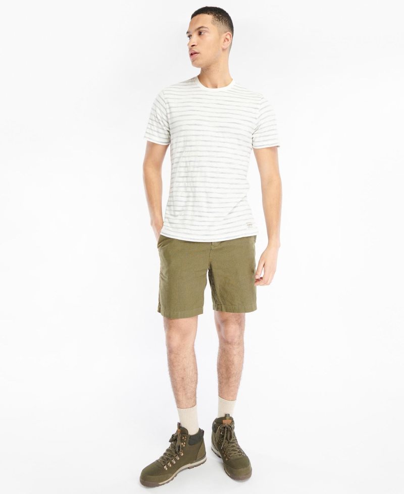 White Barbour Topsale T-Shirt | JSI-684731