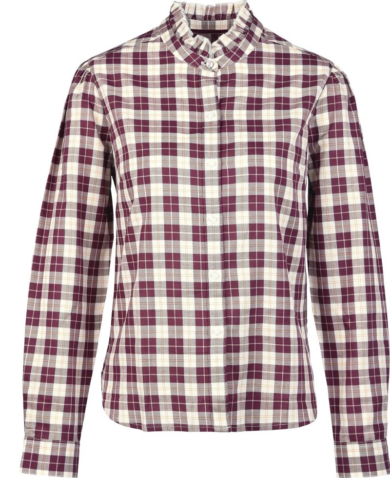 Windsor Check Barbour Daffodil Shirt | KDN-603712