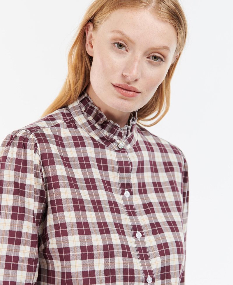 Windsor Check Barbour Daffodil Shirt | KDN-603712