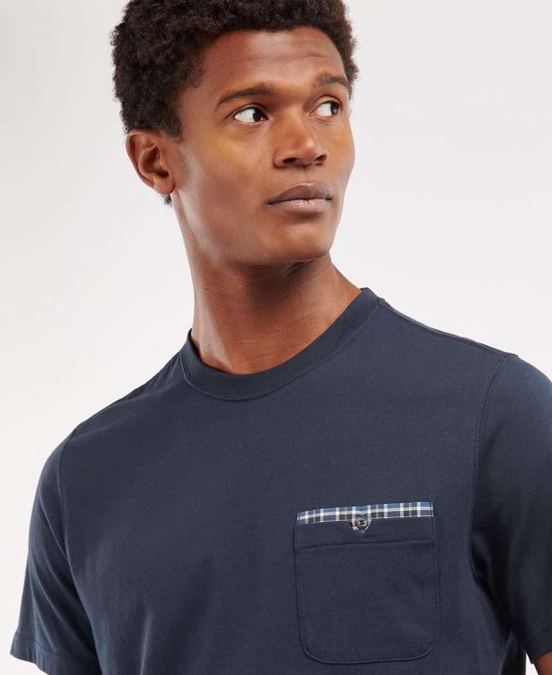 Wine Barbour Tayside T-Shirt | LTX-123674