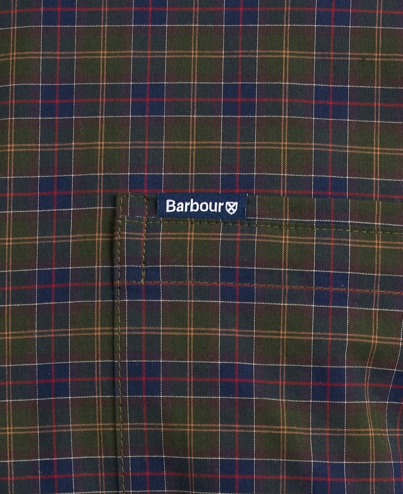 Winter Red Tartan Barbour Lomond Tailored Shirt | SCF-036472